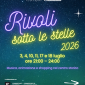 La locandina dell'edizione 2026 di 'Rivoli sotto le stelle'
