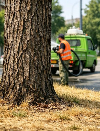Collegno: irrigazioni straordinarie per proteggere il patrimonio verde