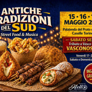 Street food, musica e tradizioni del Sud: a Caselle Torinese arriva un weekend di festa