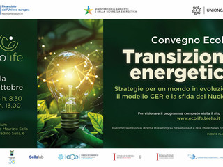 Ecolife 2025, convegno sulla Transizione Energetica: tutto esaurito all’Auditorium Lanificio Maurizio Sella Ecolife 2025, convegno sulla Transizione Energetica: tutto esaurito all’Auditorium Lanificio Maurizio Sella