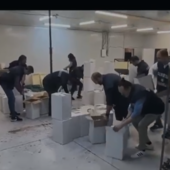 Una delle aree scoperte dalle forze dell'ordine