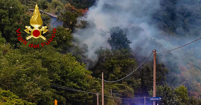 Uno degli incendi che ha colpito la provincia di Torino in queste settimane Uno degli incendi che ha colpito la provincia di Torino in queste settimane