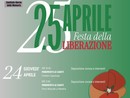 La locandina degli eventi organizzati a Venaria per il 25 Aprile