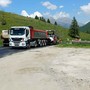 Lavori di pavimentazioni sulla SP 23 a Pragelato
