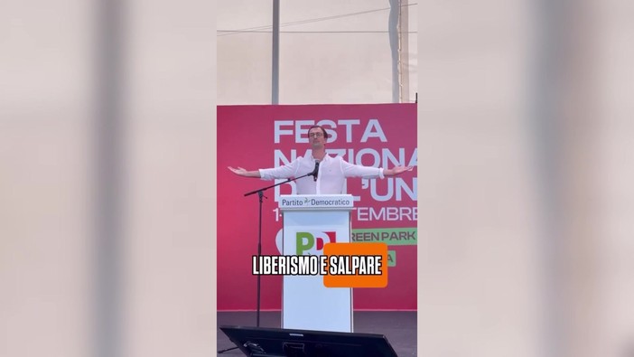 Festa dell'Unità, il dirigente dei Giovani Dem: "Distruggere il capitalismo, liberarci dal giogo Usa e sionismo" Festa dell'Unità, il dirigente dei Giovani Dem: "Distruggere il capitalismo, liberarci dal giogo Usa e sionismo"