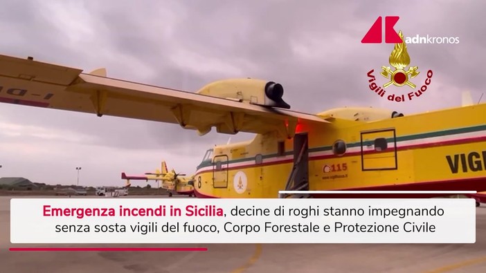 Sicilia, scoppia emergenza incendi Sicilia, scoppia emergenza incendi