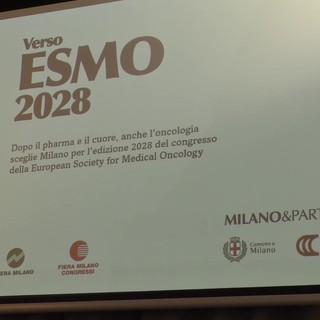 Tumori: Milano ospiterà Esmo 2028, il congresso europeo di oncologia Tumori: Milano ospiterà Esmo 2028, il congresso europeo di oncologia