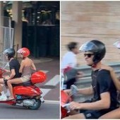 Sinner in vespa a Montecarlo con... Laila Hasanovic Sinner in vespa a Montecarlo con... Laila Hasanovic