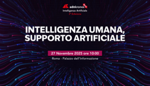 'Intelligenza umana, supporto artificiale', focus il 27/11 a Roma a Palazzo informazione 'Intelligenza umana, supporto artificiale', focus il 27/11 a Roma a Palazzo informazione