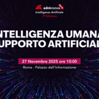 'Intelligenza umana, supporto artificiale', focus il 27/11 a Roma a Palazzo informazione