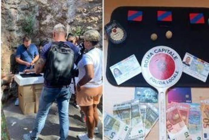 Truffa delle tre carte, arrestate 2 persone della 'batteria del Colosseo'