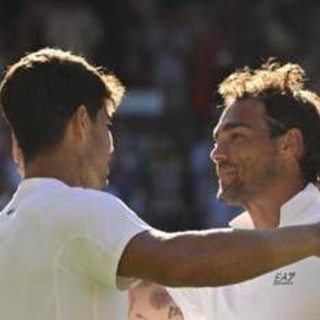 Atp Finals, Alcaraz incontra Fognini prima della finale con Sinner. La battuta su'Ballando con le stelle'