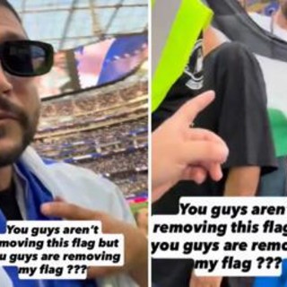 "Via la bandiera di Israele e non quella della Palestina", tensione ai Mondiali "Via la bandiera di Israele e non quella della Palestina", tensione ai Mondiali