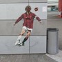 Baresi, a Milano vandalizzato il murales per il capitano del Milan