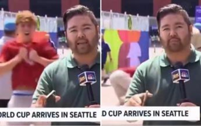 Il tifoso della Roma 'star' social ai Mondiali: lo show e la caduta in diretta Il tifoso della Roma 'star' social ai Mondiali: lo show e la caduta in diretta