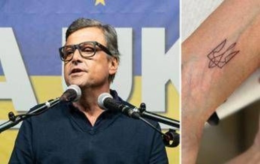 Calenda e il tatuaggio per l'Ucraina: "Segno di vicinanza, ho un legame forte" Calenda e il tatuaggio per l'Ucraina: "Segno di vicinanza, ho un legame forte"