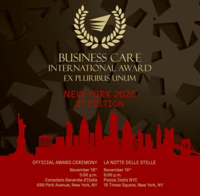 A New York la 9^ edizione del Business Care International Award A New York la 9^ edizione del Business Care International Award