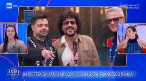 Sanremo, Renga e il siparietto con la figlia Jolanda: "Le prove? Non sono andate benissimo..." Sanremo, Renga e il siparietto con la figlia Jolanda: "Le prove? Non sono andate benissimo..."