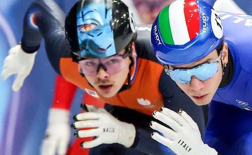 Bronzo Italia nella staffetta maschile di Short Track Bronzo Italia nella staffetta maschile di Short Track